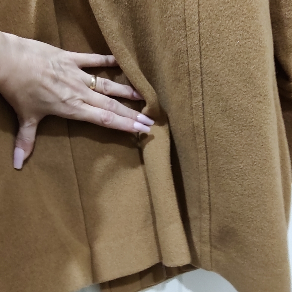 Land's End Tan Pea Coat for Women - Picture 9 of 10